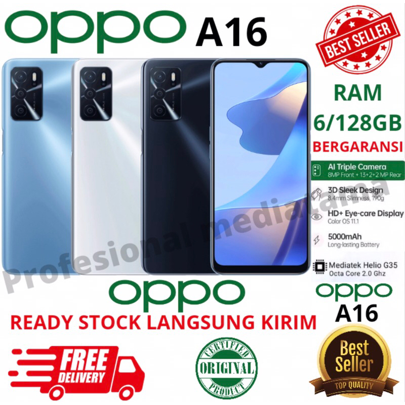 OppoA16 Ram 6 Rom 128 Second