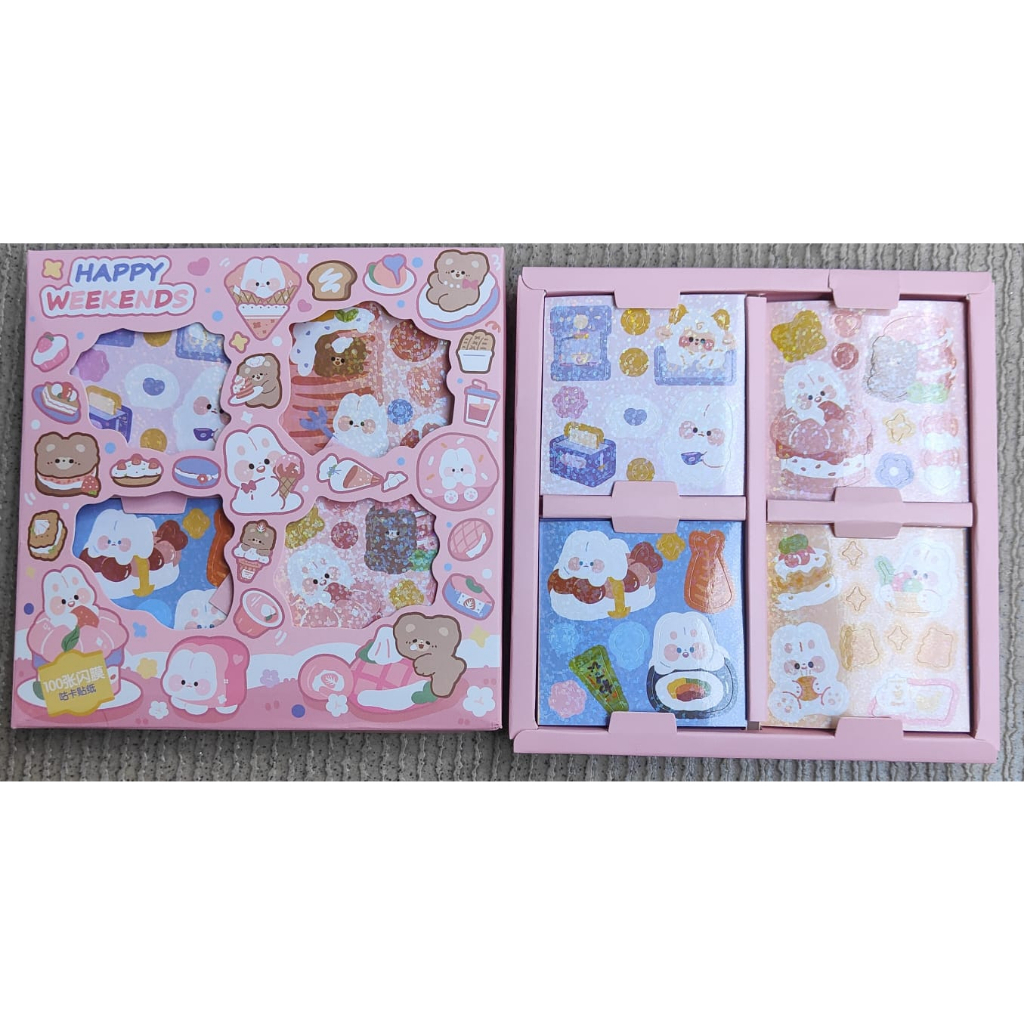 Sticker Waterproof Sticker Momo Stiker Momo Isi 100 Pcs Sticker Deco Aesthetic /Scrapbook Momo Girl/Stiker tempel