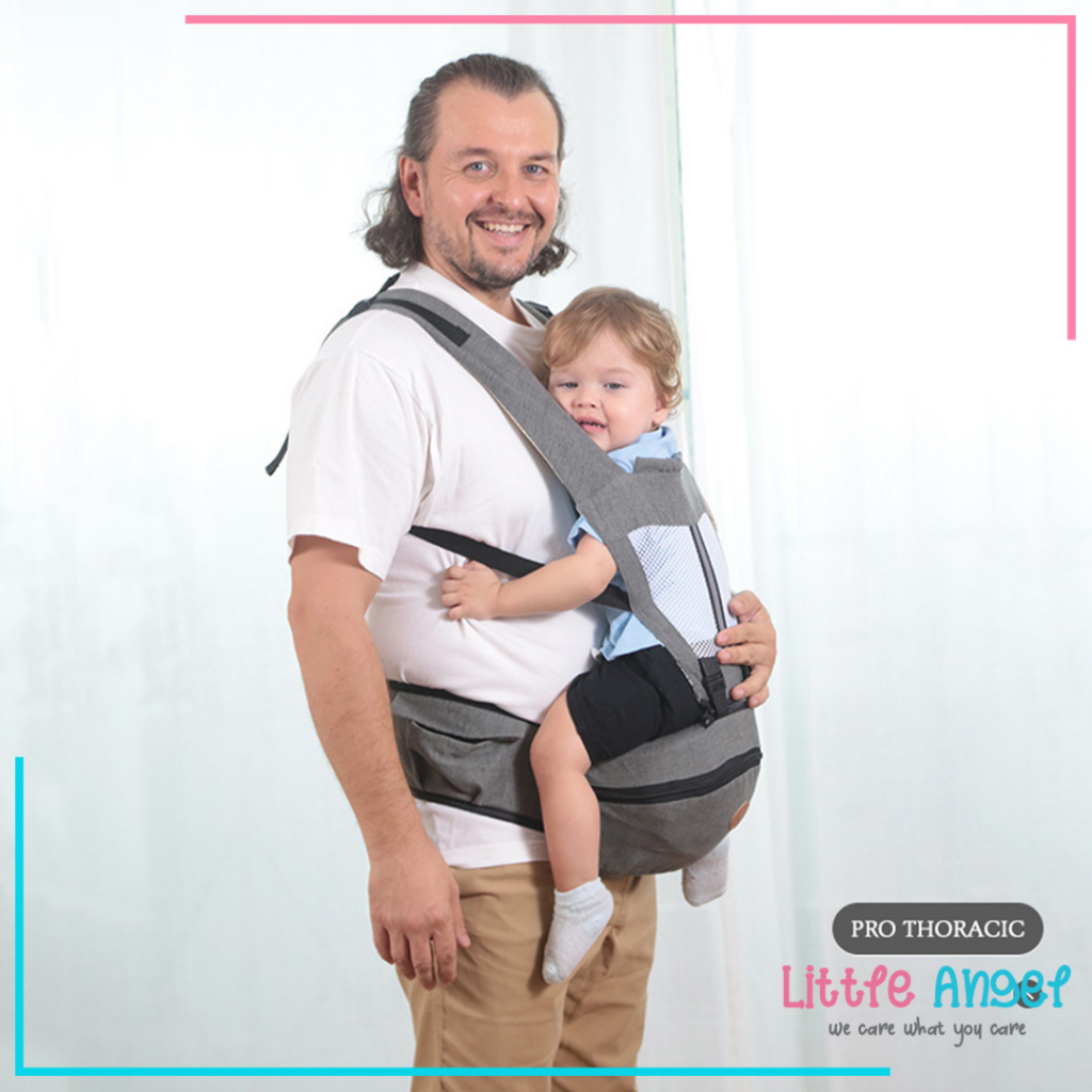 Gendongan Bayi Hipseat 5 in 1 Instan Gendongan Duduk Depan Belakang Samping Multifungsi Baby Carrier NewBorn Ransel Perlengkapan Peralatan Bayi