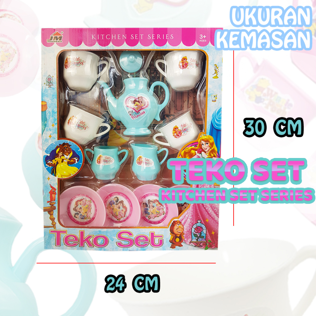 Mainan Teko Set / Mainan Masak-Masakan / Teko Set Ukuran Sedang / Kitchen Set TERMURAH 8204A