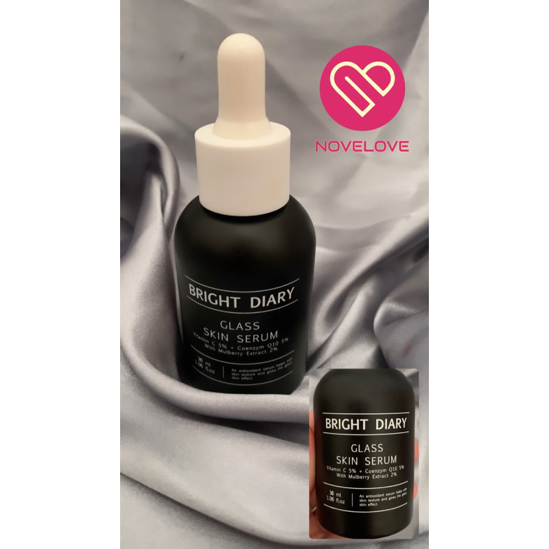 Bright Diary - Glass Skin Serum  Vitamin C / serum pencerah wajah / brightening serum - preloved - N
