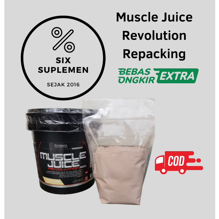 (Bonus Shaker/Sample) Un Ultimate Nutrition Muscle Juice Revolution 2600 2 Lbs (Eceran) (900 gram)