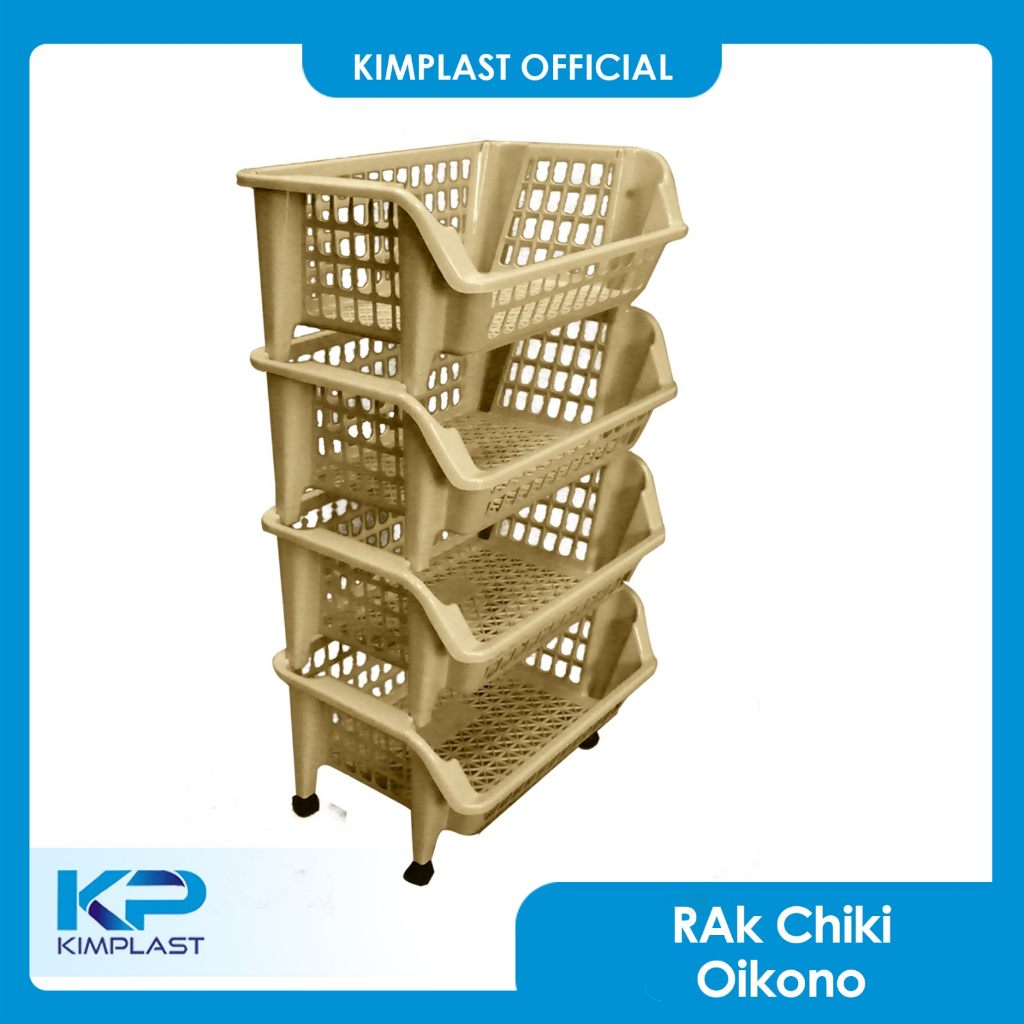 KIMPLAST RAK CHIKI OIKONO SUSUN 4/ RAK CHIKI PLASTIK/ RAK SERBAGUNA
