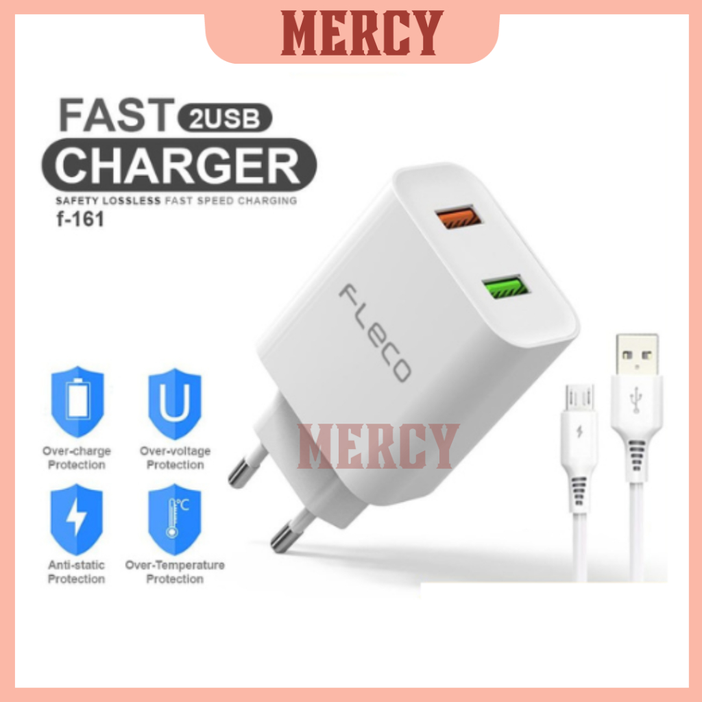 ADAPTOR 2 USB FAST CHARGING ADAPTOR TRAVEL 2 USB