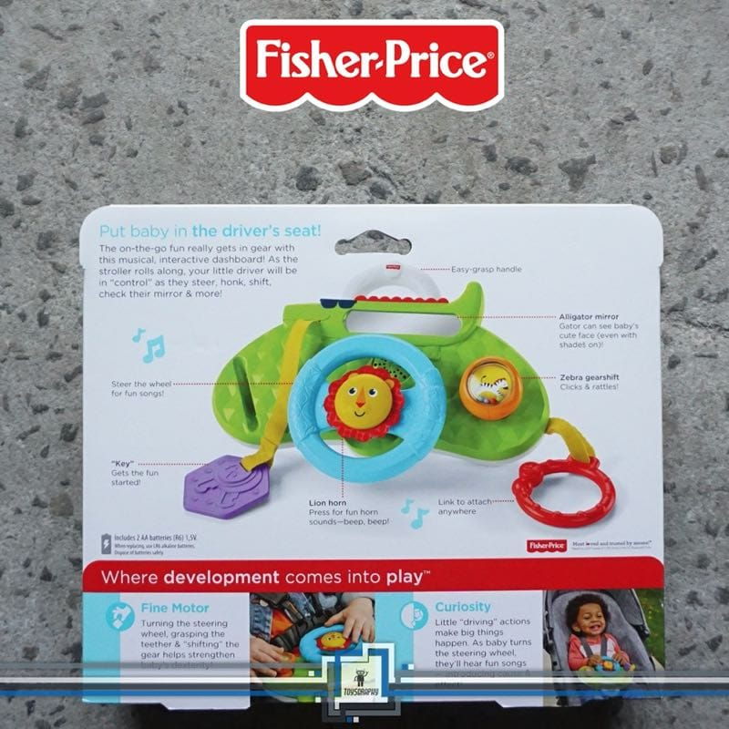 FISHER PRICE (DYW53) ROLLIN AND STORLLIN CAR DASHBOARD MAINAN SETIR MOBIL BAYI