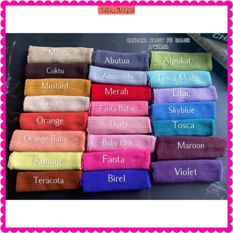 Ciput Rajut Inner Rajut Polos 1 Warna Premium