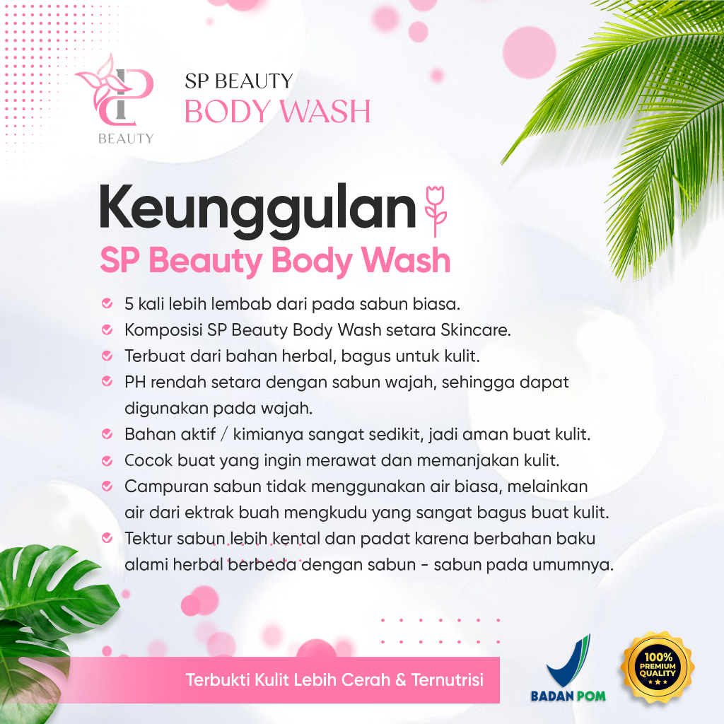 Sp Beauty Body Wash sabun cair herbal.body spa Extra 250ml vitamin C. A &amp; Collagen. - Sabun mandi cair pemutih badan sabun cair pemutih .sabun cair herbal body spa