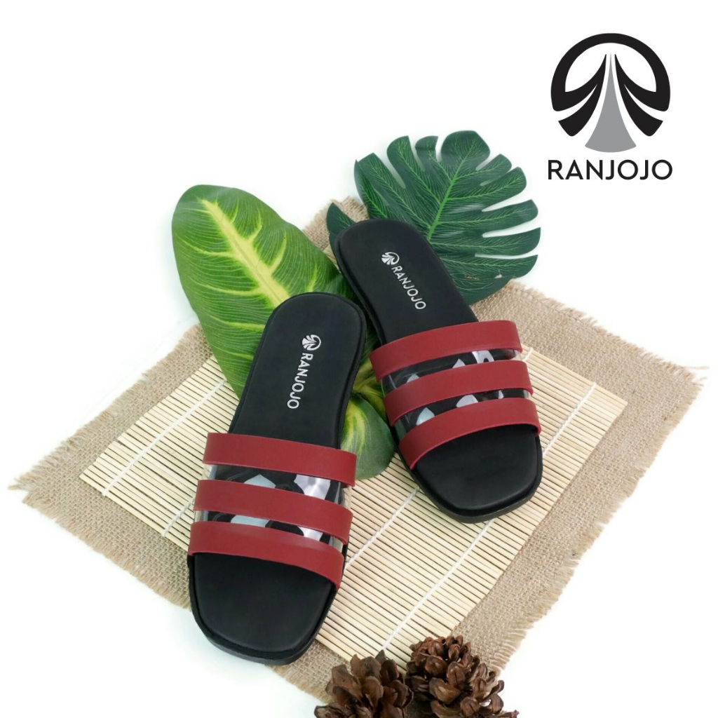 Sandal Selop Wanita JR 002 Sendal Slop Flat Casual Terbaru Murah Kekinian