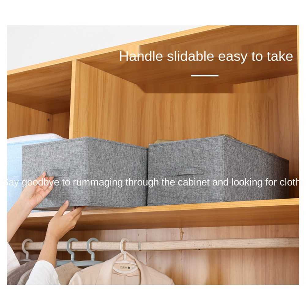 Kotak Penyimpan Pakaian Storage Box Foldable with Lid Tempat Simpan Baju Celana Desain Ergonomis Berkualitas