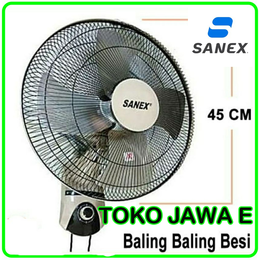 KIPAS ANGIN SANEX DINDING 16 inch/KIPAS ANGIN DINDING SANEX 18 inch - BALING2 BESI