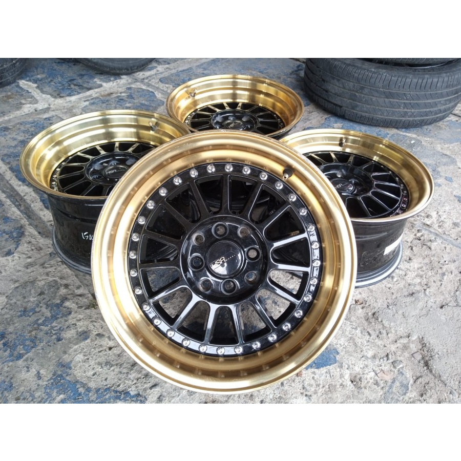 Velg Mobil Racing Bekas NAMLEA HSR R15 Lebar 8-9 Baut 4 ET30-25