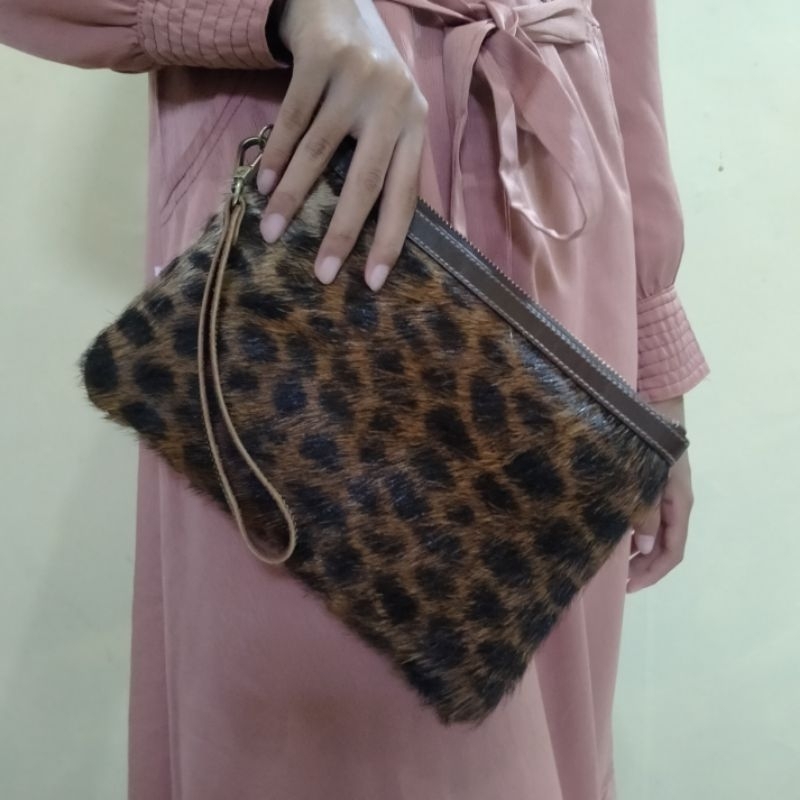 HAND BAG TERBARU KULIT ASLI MOTIF HARIMAU