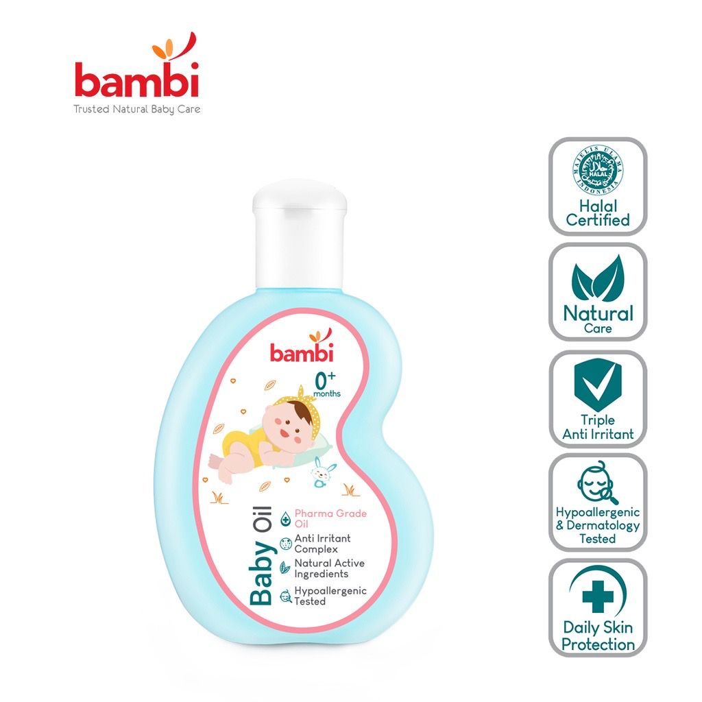 Bambi - Baby Oil with Chamomile &amp; Anti Irritant - Pharma Grade Oil