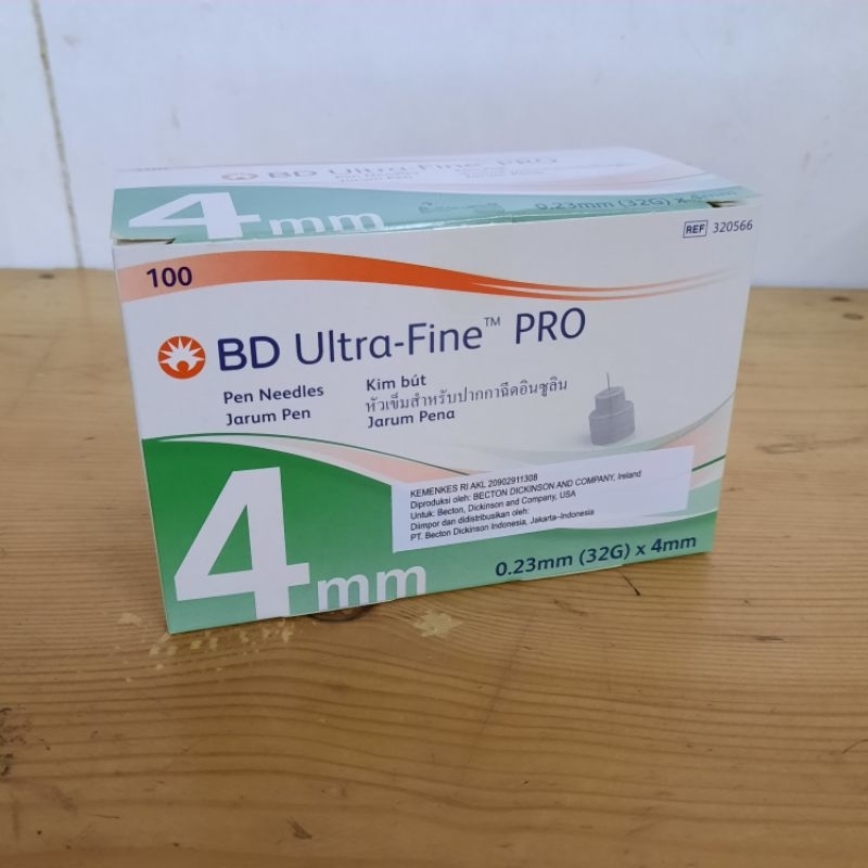 BD Ultra Fine Pen Needles 4mm Jarum Insulin Hijau / BD Ultra Fine 4mm 1 box isi 100pc