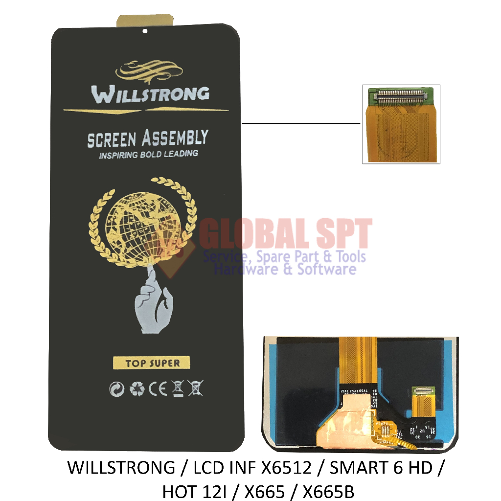 WILLSTRONG / LCD TOUCHSCREEN INFINIX X6512 / SMART 6 HD / HOT 12I / X665 / X665B