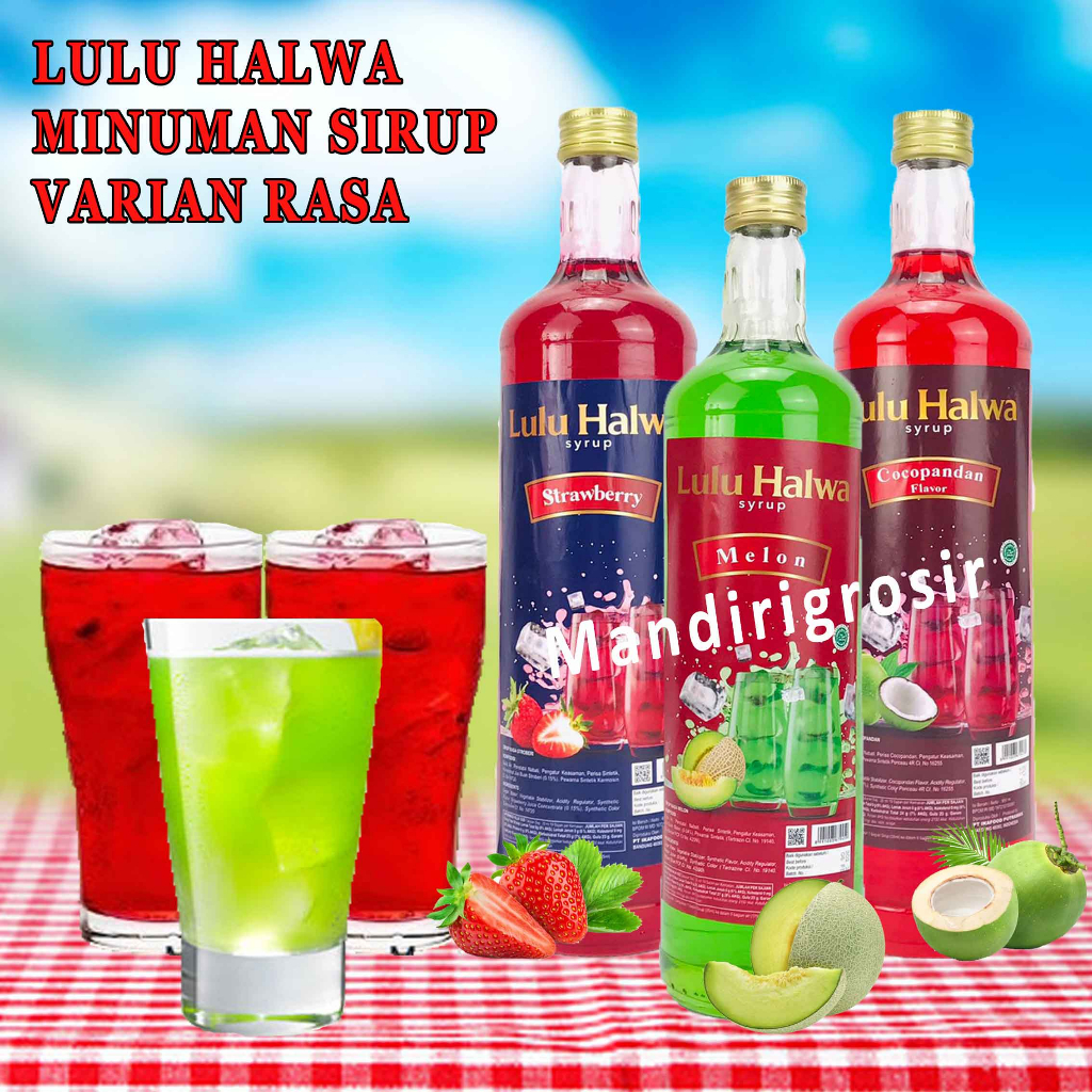 SIRUP LULU HALWA * MINUMAN * VARIAN RASA * 650ML