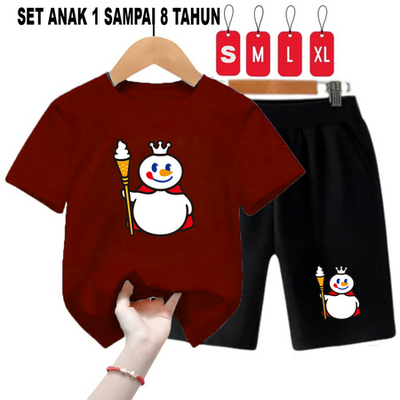 NOONA - setelan anak / 1 sampai 8 tahun / set anak murah berkualitas XUE-MAROON