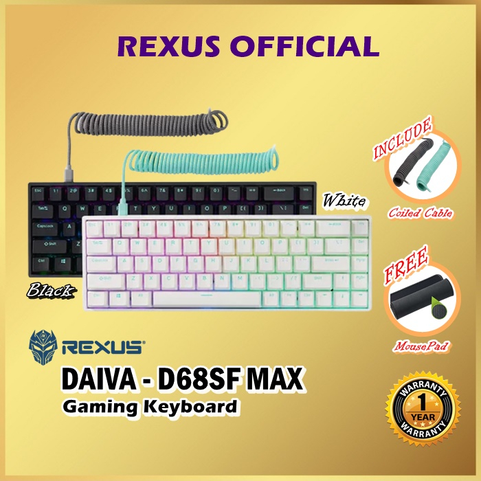 Rexus Daiva D68SF Max Wireless Mechanical Gaming Keyboard D68 SF