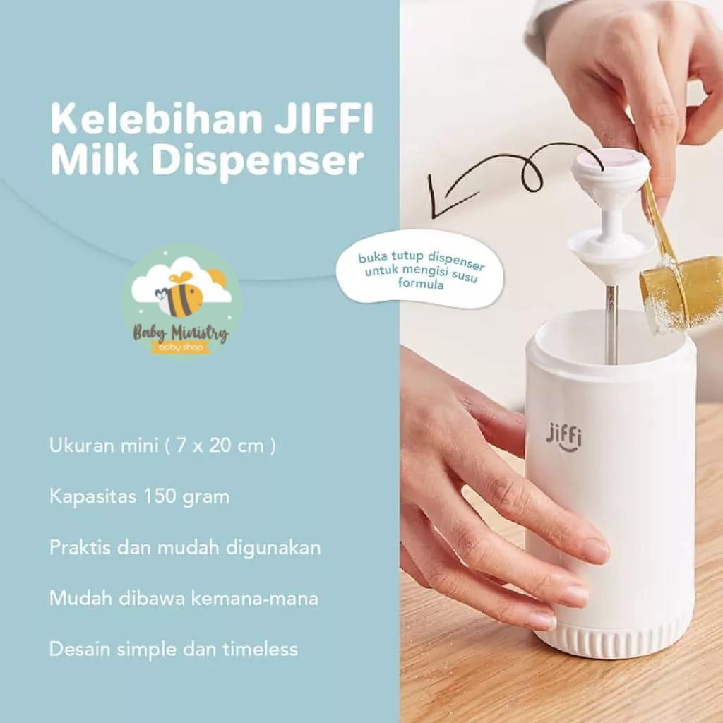 Jiffi Milk Dispenser (TRAVEL FRIENDLY) / Milk Container / Tempat Penyimpanan Susu Bubuk / DISPENSER SUSU PORTABLE