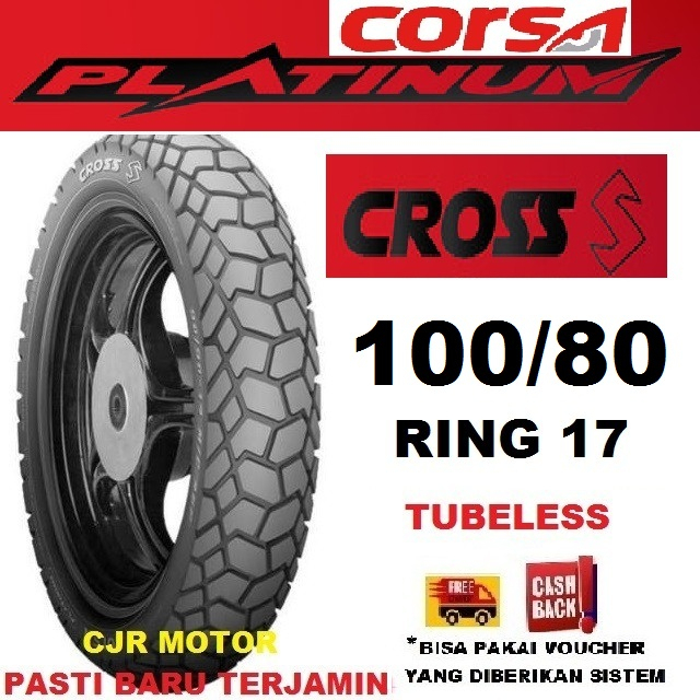 100/80 ring 17 BAN TRAIL OFF ROAD DUAL PURPOSE CORSA PLATINUM CROSS S 100/80 ring 17