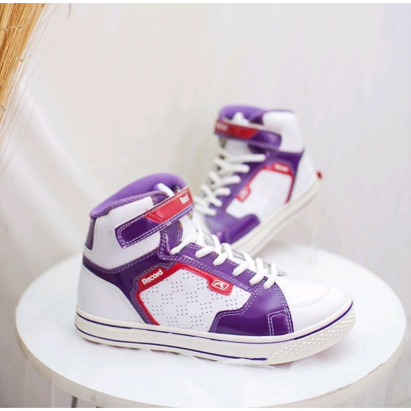 aio SEPATU BASKET PUTIH UNGU PRIA WANITA KEREN