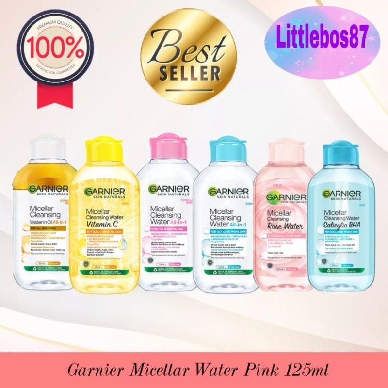 Garnier Micellar Water 125ml / Biru / Kuning / Pink Biphase Oil 125 ml Original ❤Littlebos87❤