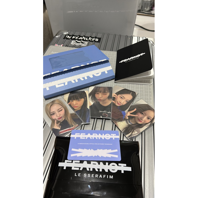 LE SSERAFIM Photocard PC Eunchae Yunjin Kazuha Sakura Official Fearnot Membership Kit Sharing