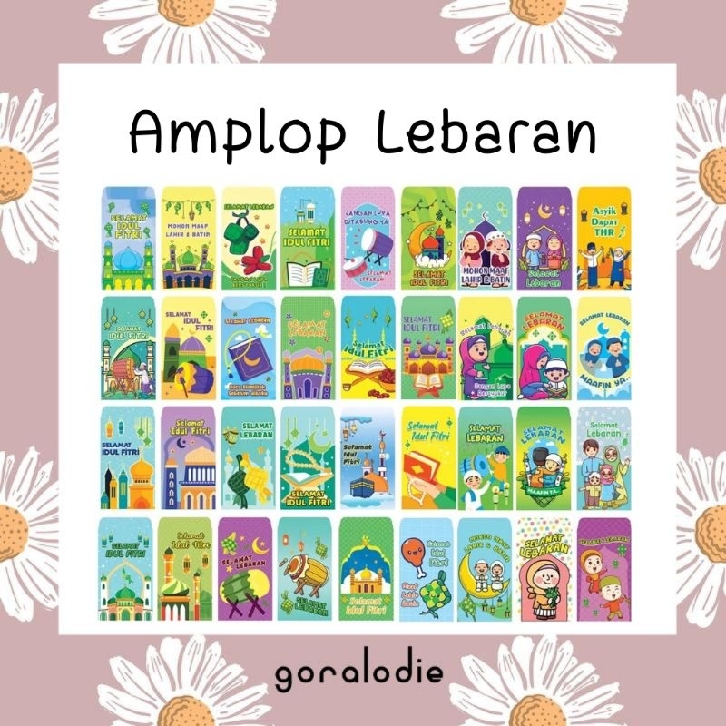 

AMPLOP LEBARAN IDUL FITRI ANAK KARAKTER ANGPAO LEBARAN MINI THR HARI RAYA AMPLOP KECIL UKURAN S