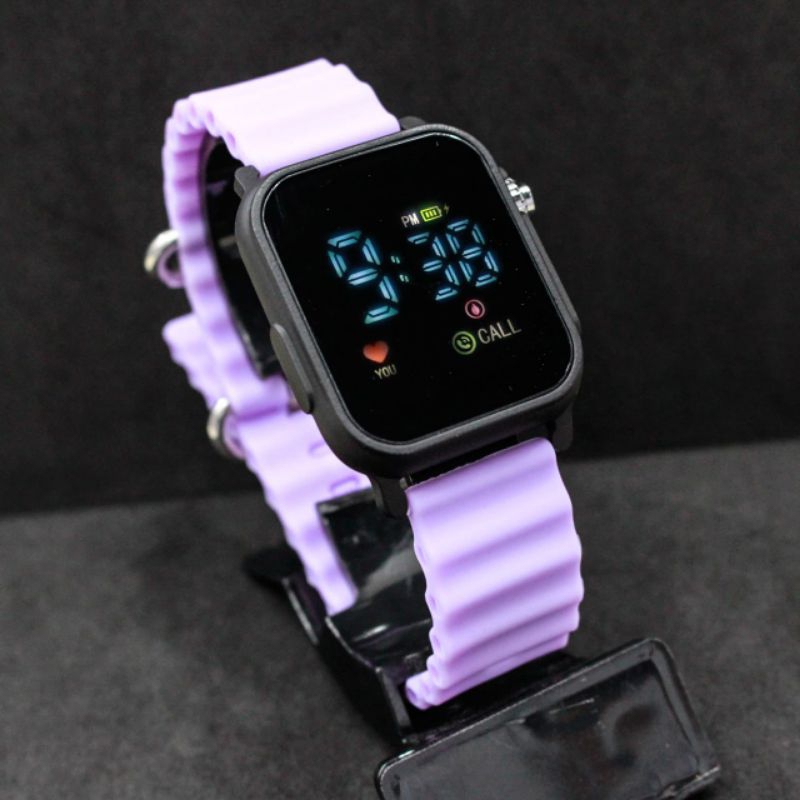 JAM TANGAN WANITA CEWEK LED WATCH Alpine LOOP Silikon /JAM PRIA WANITA LED JSS 3642