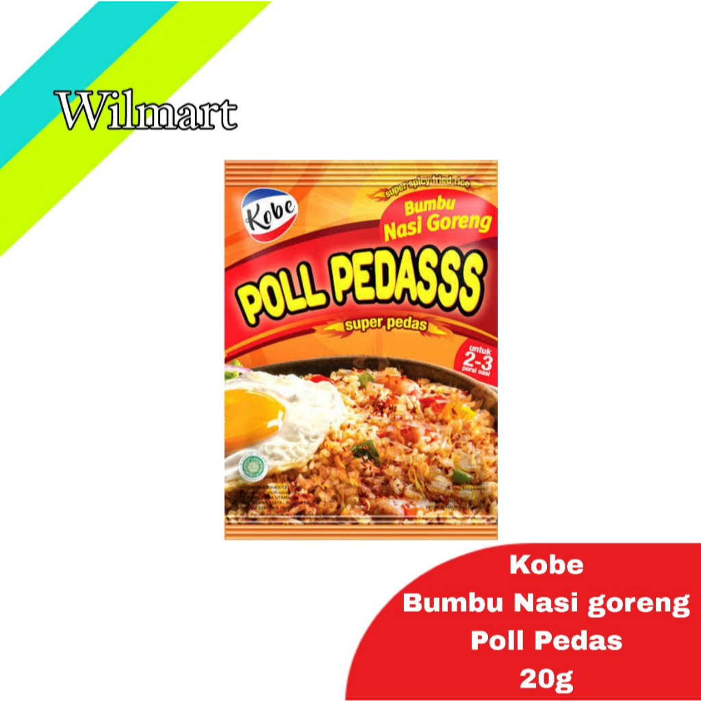 

Kobe Bumbu Nasi Goreng Poll Pedas