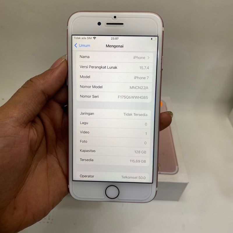 iPhone 7 128gb second ori