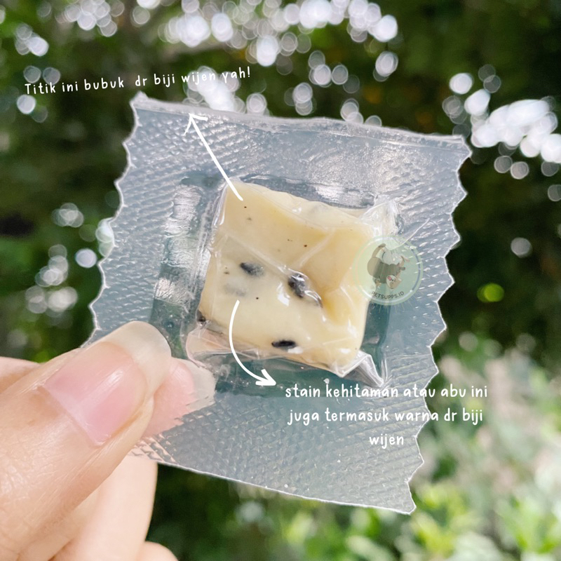 [1piece] Goat milk cheese cube flavour bliss | sugar glider hamster hedgehog cat dog | treats snack makanan cemilan