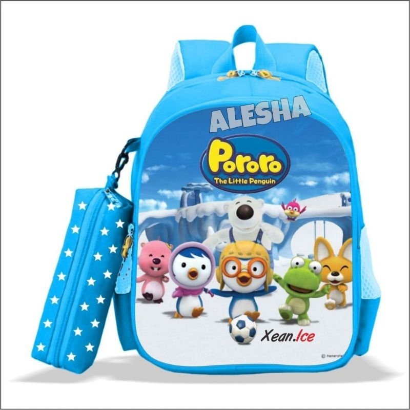 Tas Ransel Sekolah Anak PAUD TK  PREMIUM Karakter PORORO