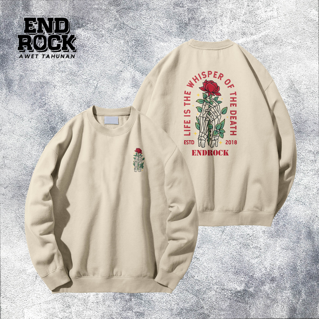 Crewneck Original Endrock Tema Roses Of The Dead DTFS155