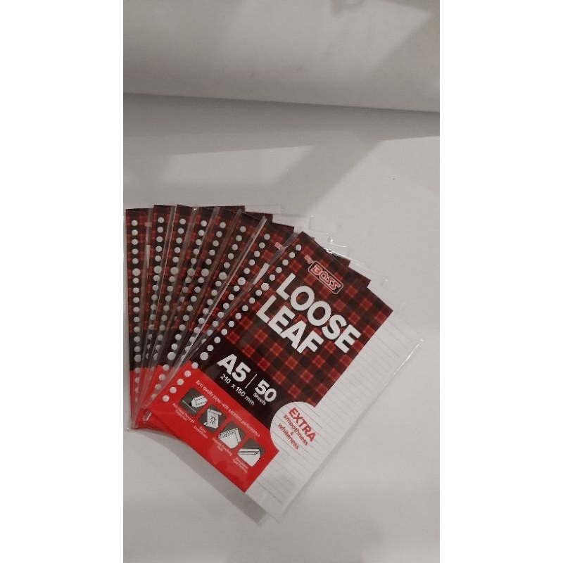 

LOOSE LEAF A5 ISI 50 LEMBAR /KERTAS BINDER BIG BOSS