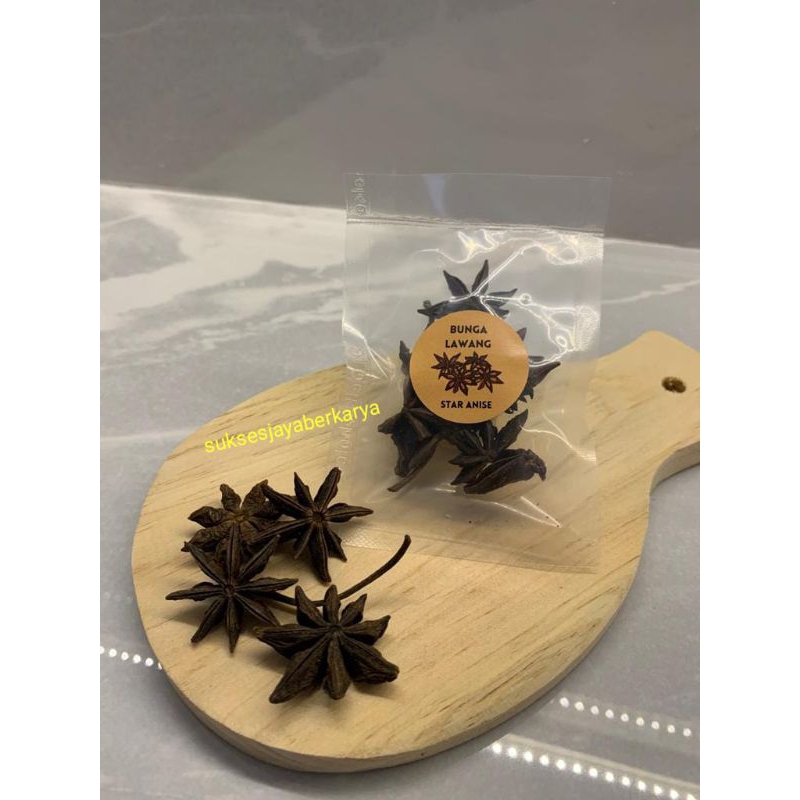 

Bumbu Dapur Repack / Sachet / Kemasan Bunga lawang 5 Gr - 100 Gr / Pekak 5 Gr - 100 Gr