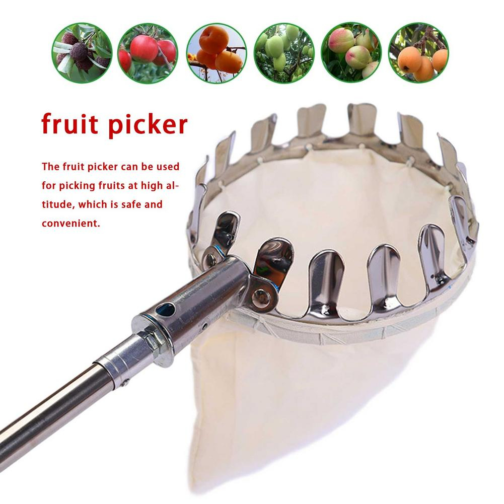 Homyl Alat Pemetik Buah Kebun Alat Pemetik buah Pohon Berkebun Net Fruit Picker Collection Head 16cm