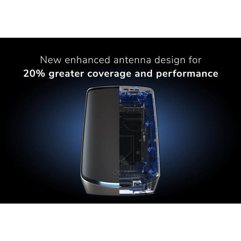 Netgear RBK862SB AX6000 Orbi Tri Band Mesh Wifi 6 Mesh System Black