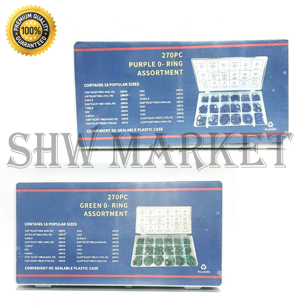Seal O Ring Rubber O ring Karet Seal O Ring 270 Pcs - 624625