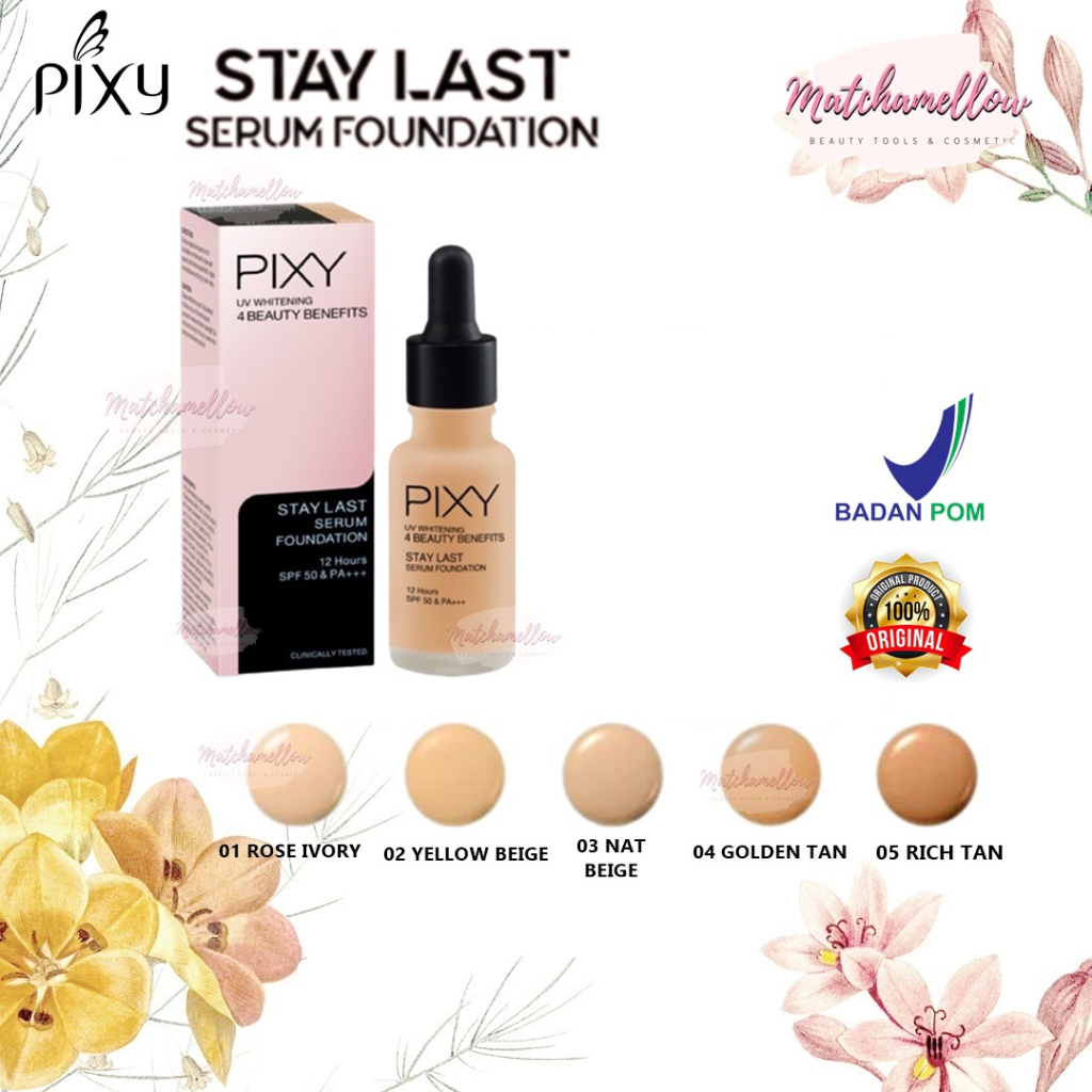 ❄️MATCHA❄️ PIXY 4 BEAUTY BENEFITS STAY LAST - SERUM FOUNDATION SPF 50 PA +++