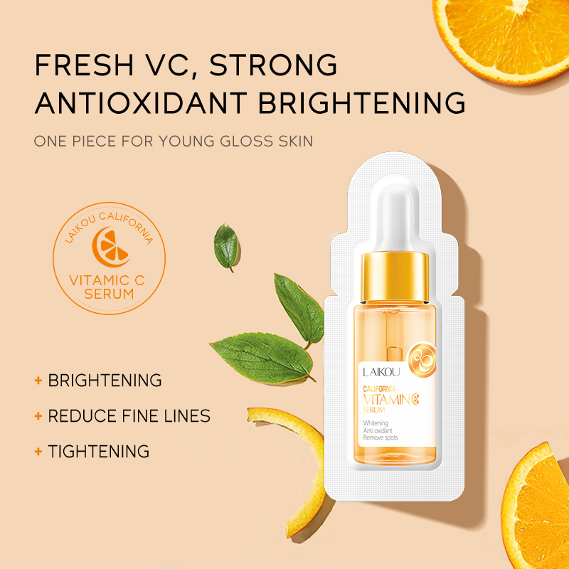 LAIKOU Vitamin C Brightening Serum Memudarkan Noda Mencerahkan Bekas Jerawat 1.5ml