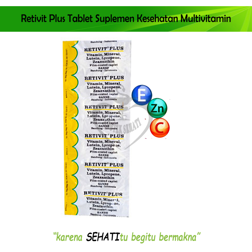 Retivit Plus Tablet Suplemen Kesehatan Vitamin Mata