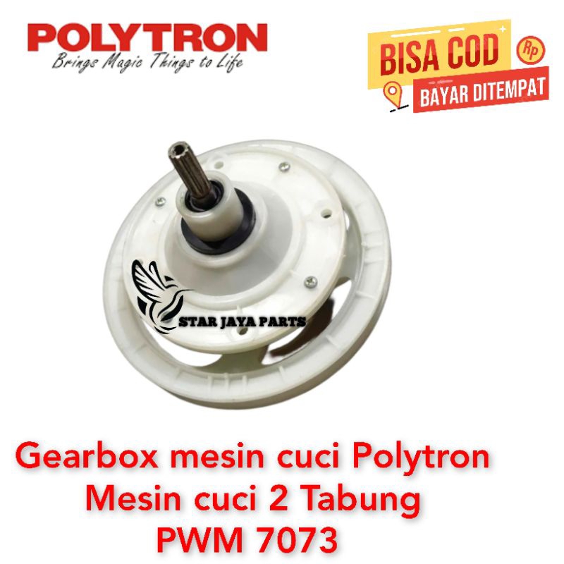 Gearbox mesin cuci Polytron Mesin cuci 2 Tabung PWM 7556 TWIN TUBE