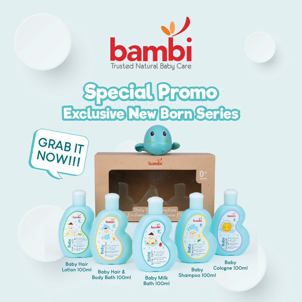 PERA643 BAMBI BABY EXCLUSIVE NEWBORN SERIES KIT FREE GIFT MAINAN