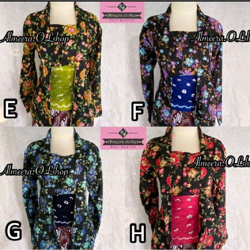 Kebaya Kembang Model Kutu Baru