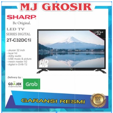 LED TV SHARP 32&quot; 2T-C 32 DC 1I 32DC 32 INCH USB HDMI DIGITAL TV