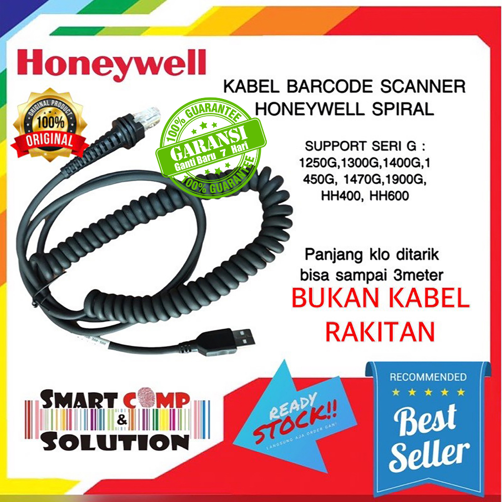 Kabel Scanner Barcode Honeywell 1250G 1450G 1400G 1900G 1902G 7120 7190 5145 9540 HF680