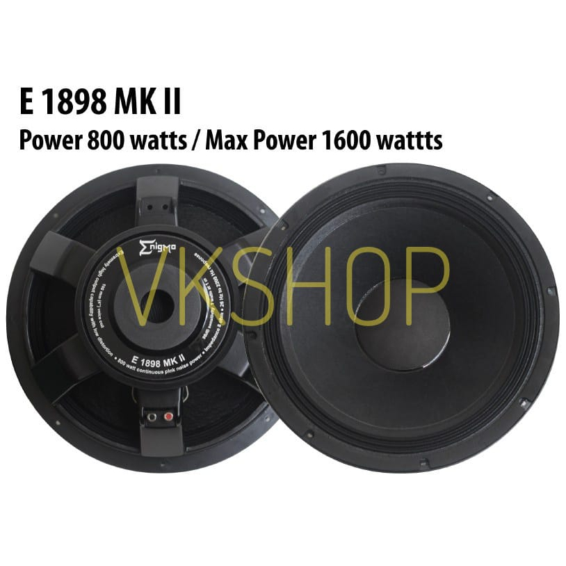 KOMPONEN SPEAKER ENIGMA 18 INCH E 1898 MK II / E1898MKII / E-1898 MK II