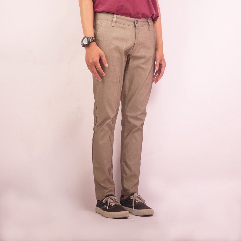 Celana Panjang Chino Slimfit Bahan Stretch OLIVE