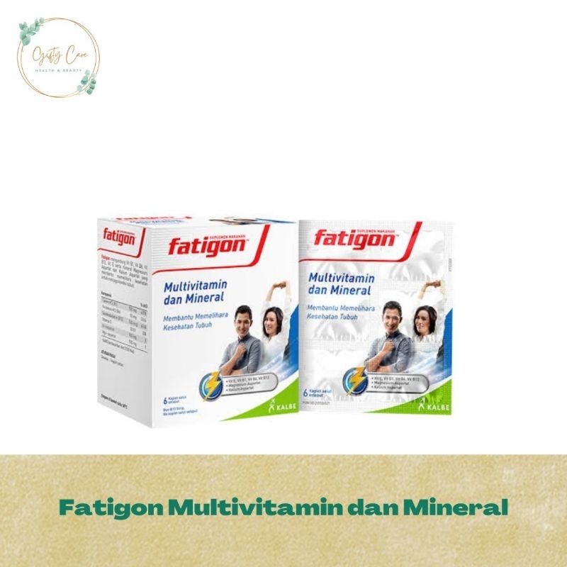 Fatigon Multivitamin dan Mineral Kaplet/Vitamin/Suplemen Kesehatan